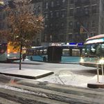 Stuck buses on 1st Avenue (Anne Marie Finlan)